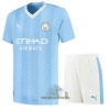 Officiële Voetbalshirt + Korte Broek Manchester City Thuis 2023-24 - Kids